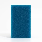 Губка прямоугольная для фильтра № 15, крупнопористая, 12 х 12 х 20 см, синяя - Фото 2