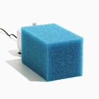 Губка прямоугольная для фильтра № 15, крупнопористая, 12×12×20 см, синяя - Фото 5