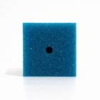 Губка прямоугольная для фильтра № 11, крупнопористая, 10 х 10 х 16 см, синяя - фото 35709443