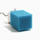 Губка прямоугольная для фильтра № 11, крупнопористая, 10 х 10 х 16 см, синяя - фото 35709445