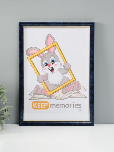 Фоторамка для фото 21×30 см «Офисная», пластик, бирюза, (пластик)