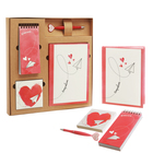 Подарочный набор "От всего сердца!": ежедневник, блокнот, футляр с бумажным блоком и ручка - Фото 1