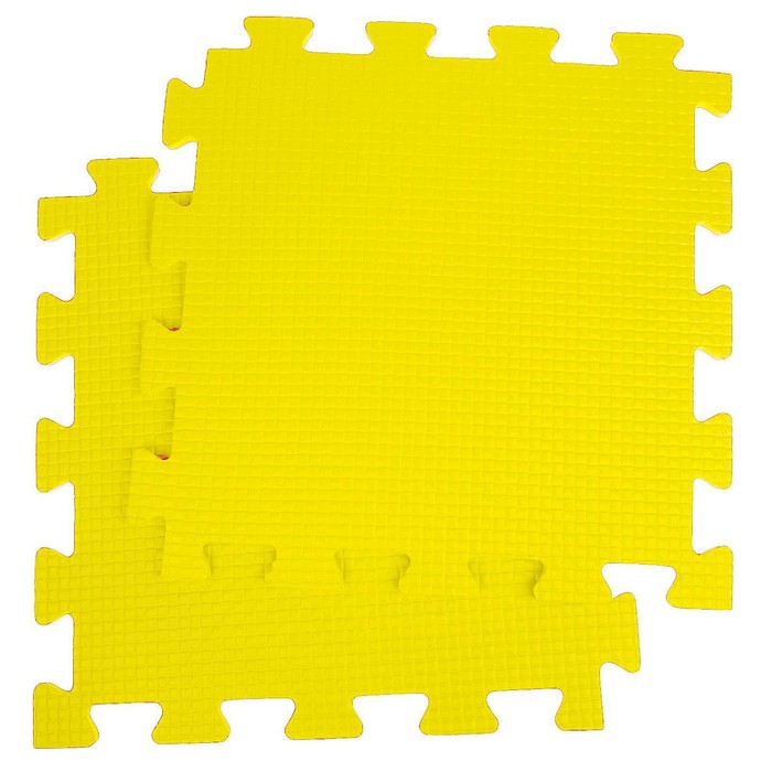 Детский коврик-пазл, 1 × 1 м, жёлтый - Фото 1