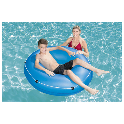 Круг для плавания Bestway, надувной, d=119 см, от 12 лет, с тросом, МИКС, 36120