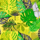 Шторы для кухни "Доляна" Листья 150*180 см- 2 шт, подхваты - 2 шт, рогожка, 160г/м2, 100% хл - Фото 3