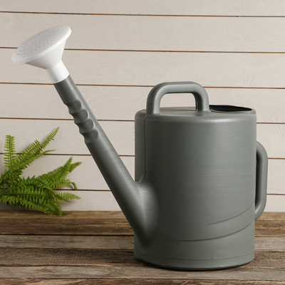 Лейка, 10 л, с рассеивателем, серая