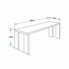 Лавка к набору "Дачный" из сосны обожжёная и лакированная, 100х33х43 см, нагрузка до 160 кг - Фото 2