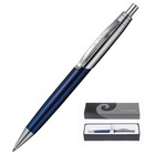 Ручка шариковая PIERRE CARDIN EASY, корпус латунь и лак, отделка сталь и хром, узел 1.0 мм, чернила синие, синяя - Фото 1