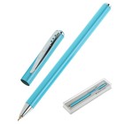 Ручка шариковая PIERRE CARDIN ACTUEL, корпус алюминий лакированный, отделка сталь, чернила синие, магнитный колпачок, голубая - Фото 1
