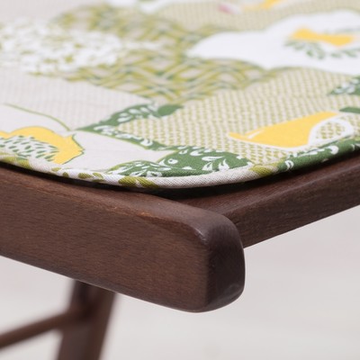 Подушка на стул с завязками «Греция», 35х38 см, бязь 125г/м, хл100%