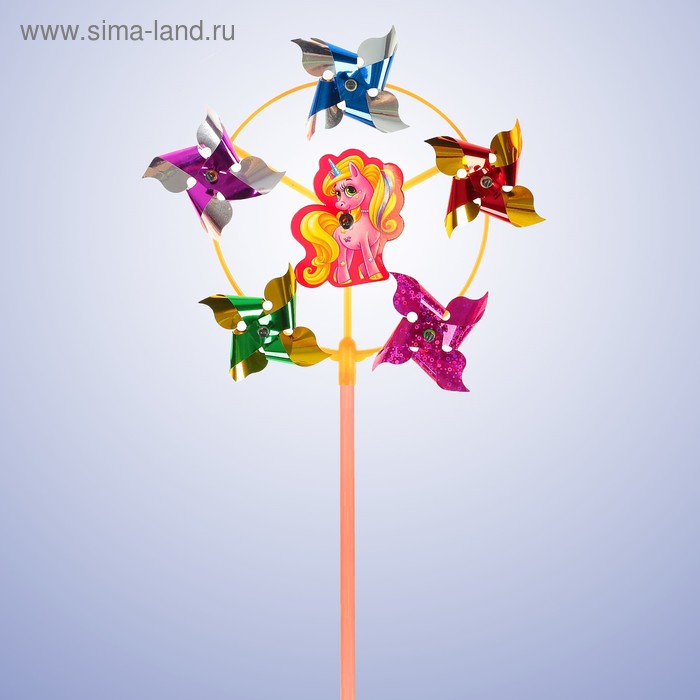 Ветерок с фольгой «Пони», 42 см - Фото 1