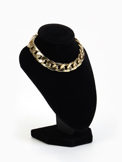 Бюст для украшений QF, 10×9×15 см, h=15 см, чёрный