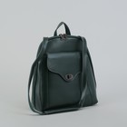 Рюкзак молодёжный, отдел на молнии, наружный карман, цвет зелёный - Фото 6