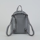 Рюкзак молодёжный, отдел на молнии, 5 наружных карманов, цвет серый - Фото 3