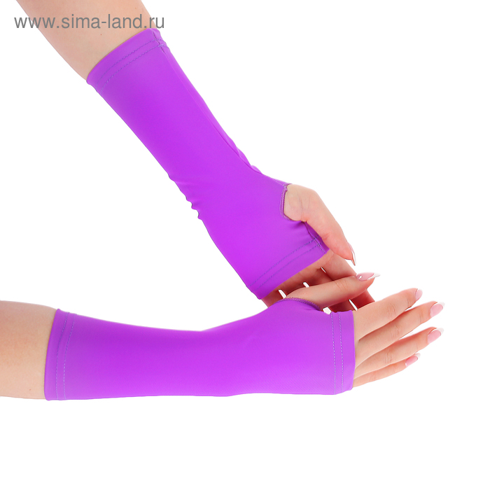 Перчатки для фитнеса бифлекс, цвет сиреневый - Фото 1