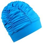 Шапочка для плавания взрослая ONLYTOP, тканевая, обхват 54-60 см, цвет бирюзовый - фото 9846410