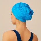 Шапочка для плавания взрослая ONLYTOP, тканевая, обхват 54-60 см, цвет бирюзовый - Фото 4