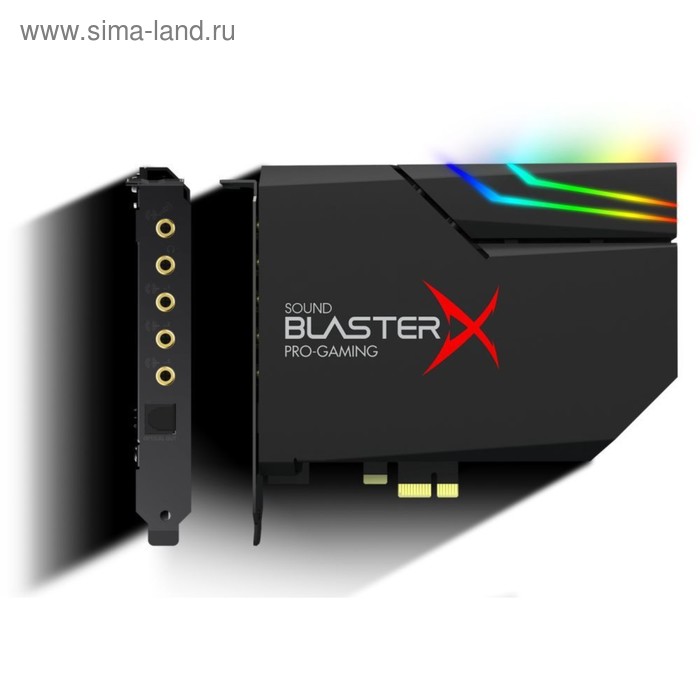 Звуковая карта Creative PCI-E BlasterX AE-5 (BlasterX Acoustic Engine) 5.1 Ret - Фото 1