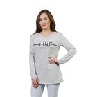Туника женская Line on/of, размер 44, цвет серый меланж - Фото 2