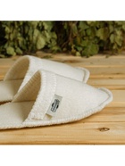 Тапочки для бани, полиэфир 70%, шерсть 30%, белые, «Добропаровъ» - Фото 9