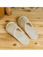 Тапочки для бани, полиэфир 70%, шерсть 30%, белые, «Добропаровъ» - Фото 10