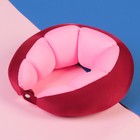 Подголовник-антистресс, на застёжке, цвет бордовый - фото 20794861