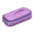 Пенал школьный «Сундучок» на молнии, сиреневый - Фото 1