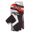 Перчатки велосипедные STG STG, AI-03-176, размер M, цвет черные/серые - Фото 3
