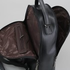 Рюкзак молодёжный, 2 отдела на молниях, наружный карман, цвет чёрный - Фото 5