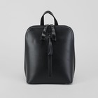 Рюкзак молодёжный, отдел с перегородкой на молнии, 2 наружных кармана, цвет чёрный - Фото 2