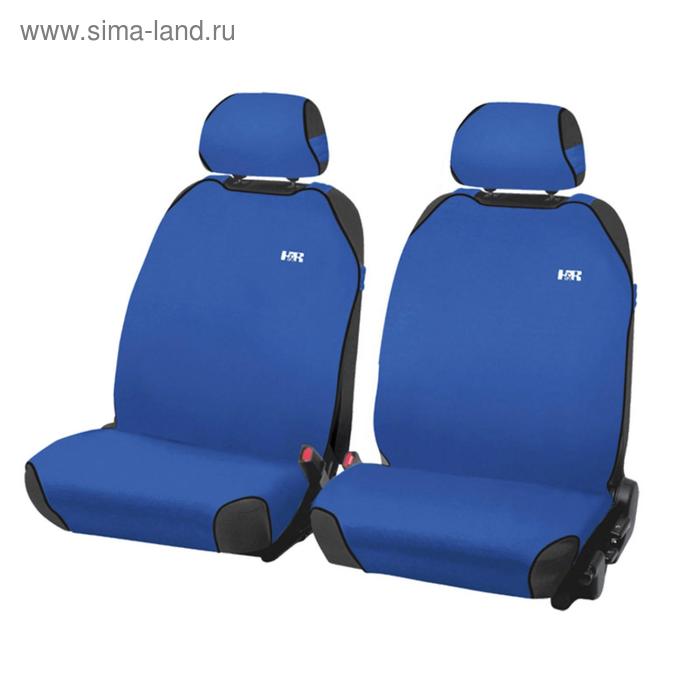 Накидки, на переднее сиденье, MAGIC FRONT, синий, трикотаж - Фото 1