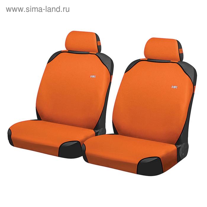 Накидки, на переднее сиденье, PERFECT FRONT, Оранжевый, трикотаж - Фото 1