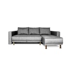 Диван угловой NEXT, с подлокотниками, еврокнижка, рогожка, цвет melange - Фото 4