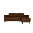 Диван угловой NEXT, с подлокотниками, обивка Coffee - Фото 4