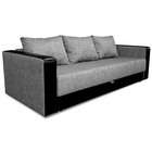 Диван прямой «ЛИДЕР», механизм еврокнижка, рогожка/экокожа, цвет melange/sunny black - Фото 5