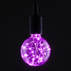 Лампа светодиодная декоративная "Шар", G95, 3 Вт, E27, 135х95, розовый - Фото 1