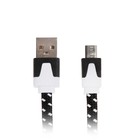 Кабель Human Friends, micro USB - USB, плоский, 1 А, 3 м, черный - Фото 1