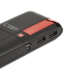 Внешний аккумулятор CBR, 10000 мАч, 1 A, 2 USB, фонарик, индикатор батареи, черный - Фото 2