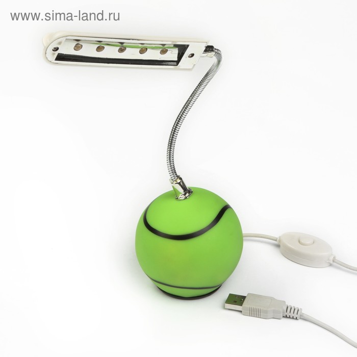 Светодиодная лампа "Теннисный шар", 5 диодов, USB - Фото 1