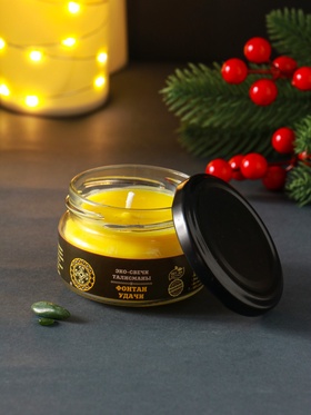 Эко-свеча магическая «Фонтан удачи», из натурального воска, 7×5 см 3262399