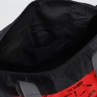 Сумка спортивная, отдел на молнии, наружный карман, длинный ремень, цвет чёрный/красный - Фото 5