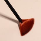 Кисть для макияжа, веерная, 16,5 ( +/- 1) см, цвет чёрный - Фото 4