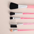 Набор кистей для макияжа, 5 предметов, цвет розовый - Фото 4