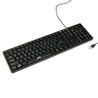 Клавиатура CBR KB 108, проводная, мембранная, 104 клавиши, USB, черная - Фото 1