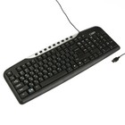Клавиатура CBR KB 300M, проводная, мембранная, 116 клавиша, USB, чёрная - Фото 1
