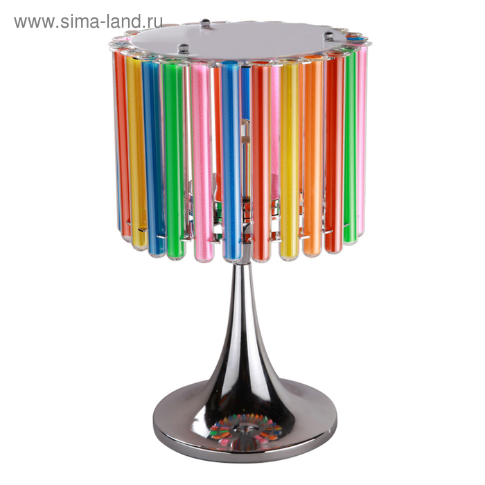Настольная лампа ARCOBALENO 2x40W E14 хром 25x25x40см - Фото 1