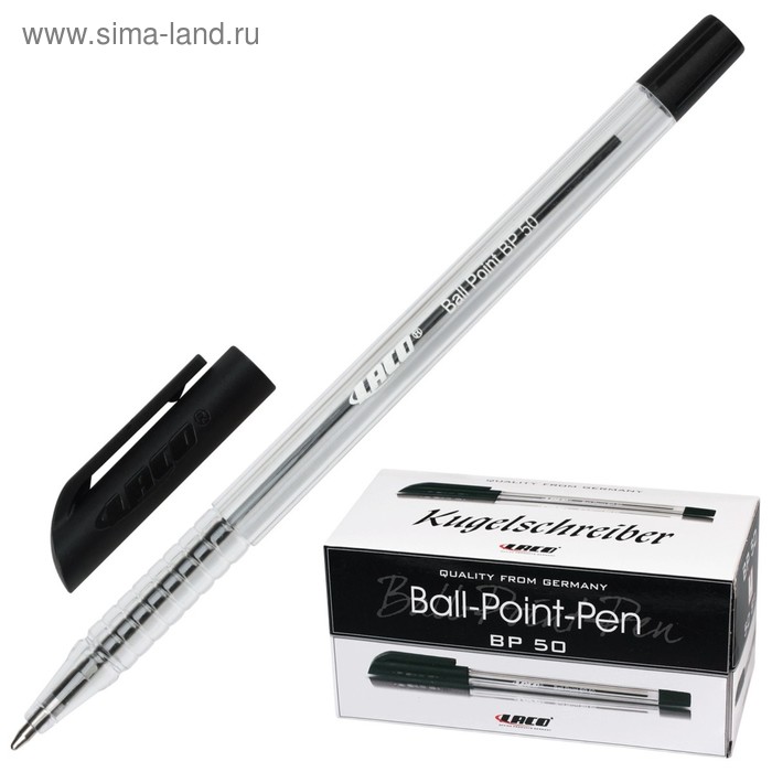 Ручка шариковая LACO BP 50, узел 1.0 мм, чернила чёрные - Фото 1