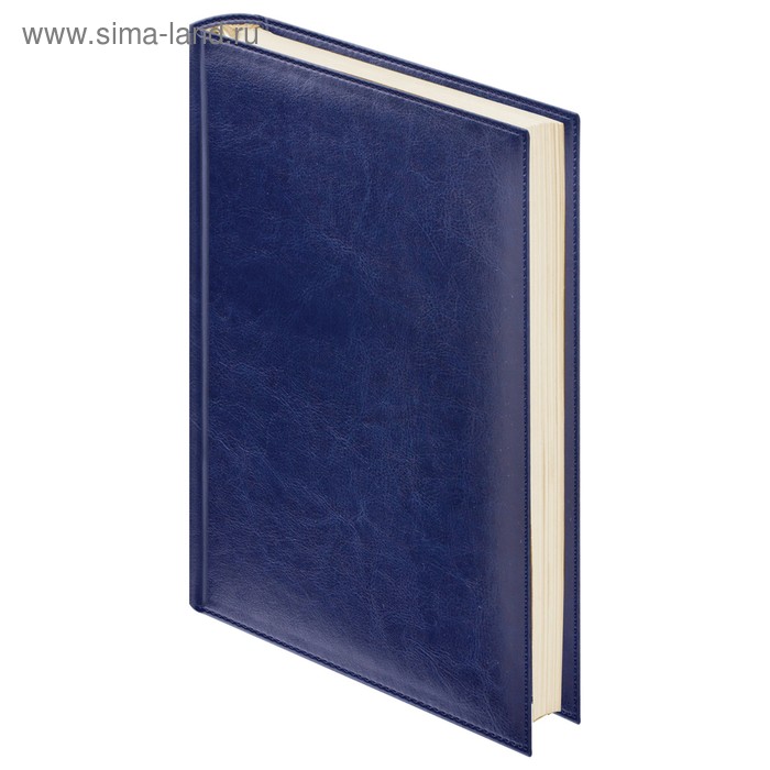 Ежедневник недатированный А6, 160 листов, BRAUBERG Imperial, под гладкую кожу, тёмно-синий - Фото 1