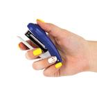 Степлер канцелярский № 10, BRAUBERG Einkommen, до 12 листов, встроенный антистеплер, пластиковый корпус, синий - Фото 7