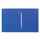 Папка с пружинным скоросшивателем BRAUBERG Office 0,5 мм, синяя - Фото 2